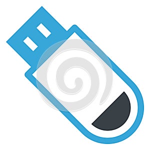 Memory stick, pen drive Vector icon which can easily modify
