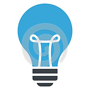 Bulb, incandescent Vector icon which can easily modify