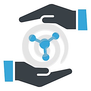 Experiment, networking Vector Icon which can easily modify