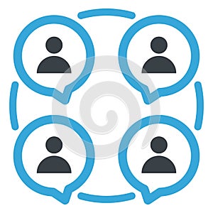 Bubble, chat bubble Vector Icon which can easily modify