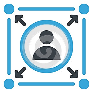 Affiliate, channels Vector Icon which can easily modify