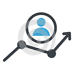 Development, employee Vector Icon which can easily modify