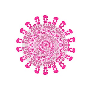 Floral decorative element. Vector illustration