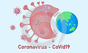 Corona virus attack on earth