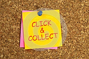 Click and collect post it