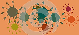 Corona Virus Template Illustration Design.