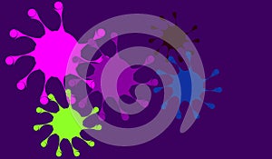 Corona Virus Template Illustration Design.