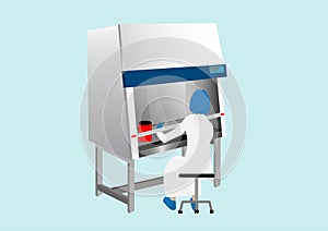 Biosafety cabinet vector