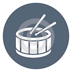 Drum, drum beating Line Style vector icon which can easily modify or edit