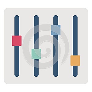 Adjust volume, buttons Line Style vector icon which can easily modify or edit