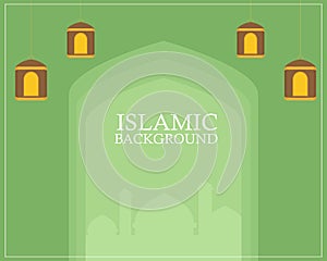 Islamic background template design