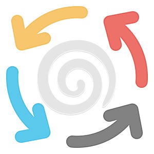 Refresh Color Vector Icon which can easily modify or edit icon ;