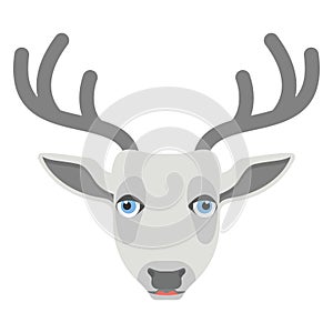 Reindeer Vector Icon Illustration which can easily modify or edit