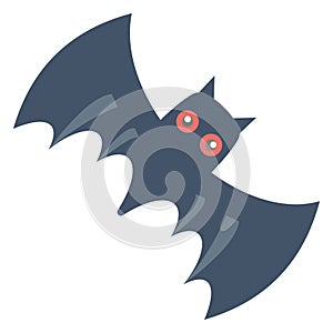 Bat Vector Icon Illustration which can easily modify or edit