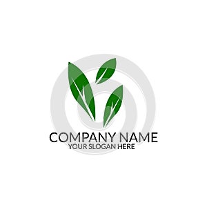 Nauture logo design template.tree logo template