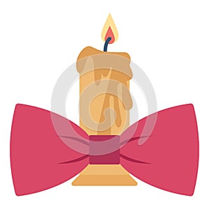 Candle  Color  Vector Icon which can easily modify or edit icon