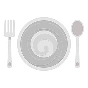 Flatware Color  Vector Icon which can easily modify or edit icon
