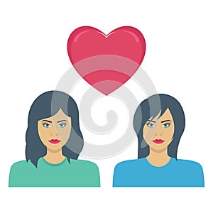 Couple loving, Couple  vector icon which can easily modify or edit