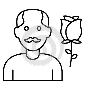 Admirations Line Style vector icon which can easily modify or edit