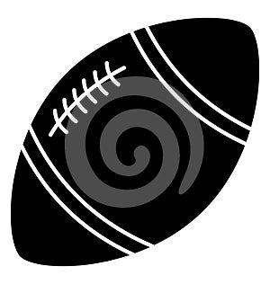 American football  Glyph Style vector icon which can easily modify or edit photo