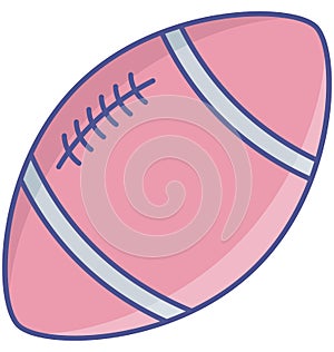 American football   fill  vector icon which can easily modify or edit photo