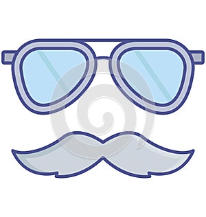 Costume   fill  vector icon which can easily modify or edit