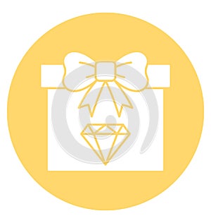 Gift Line Style vector icon which can easily modify or edit