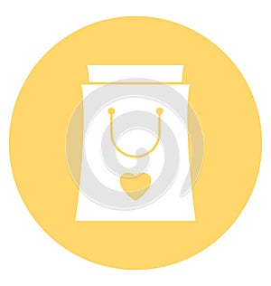 Gift bag Line Style vector icon which can easily modify or edit