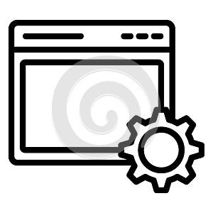Cogs  Glyph Style vector icon which can easily modify or edit