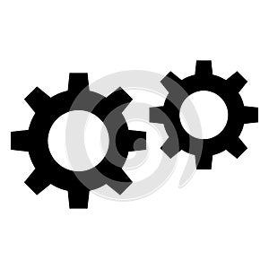 Cogs  Glyph Style vector icon which can easily modify or edit