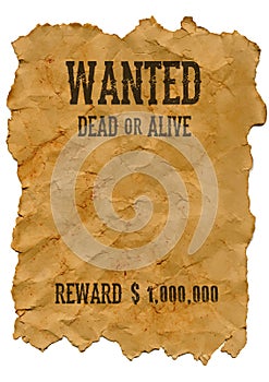 Wild West poster WANTED vestern