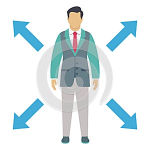 Multi tasking vector icon which can easily modify or edit