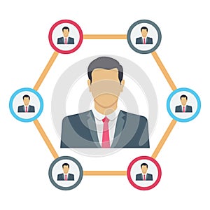 Team leader vector icon which can easily modify or edit