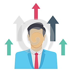 Grow up vector icon which can easily modify or edit