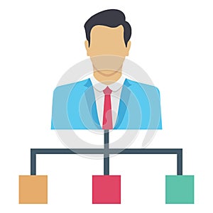 Team leader vector icon which can easily modify or edit