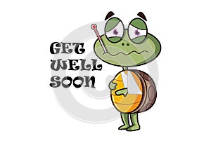 Vector Cartoon Illustration Of Turtle