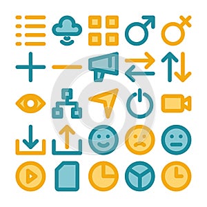 Social Media - 25 icons image.
