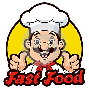 Cartoon Chef Giving Thumbs Up