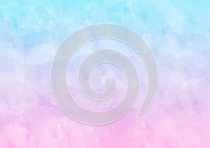 Vector Pastel Blue and Pink Abstract Background with Watercolor Pattern photo