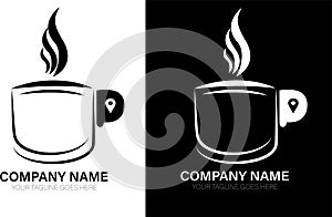 Logo Illustration For A Cup Coffee