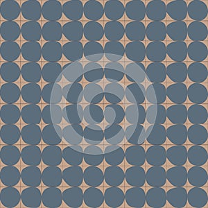 Pattern abstract dot geometric seamless simple blue and brown modern texture.