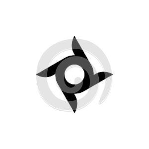 Abstract rounded monochrome oval vector logotype web icons.