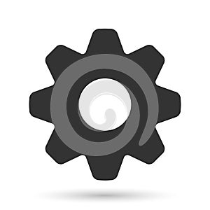 Illustrations of Industrial Gear Wheel cog vector on white background