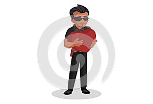 Bodyguard Cartoon Illustration