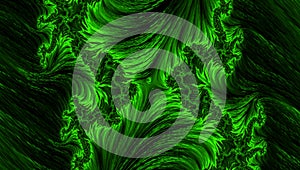 Swaying green grass-like pattern