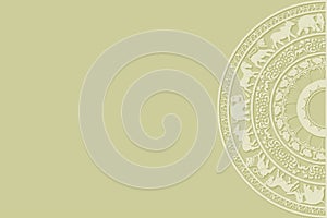 Sadakada pahana vector in light yellow background