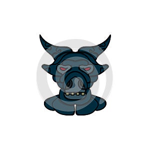 Illustrations, logos, symbols, icons, characters, mascots, buffalo, monsters, mutants. photo