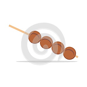 Egg satay vector - illustration