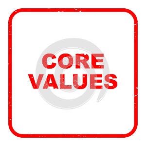 Core values stamp