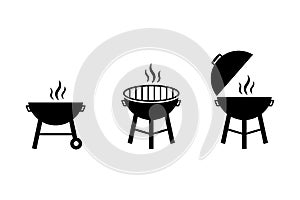 Grill bbq vector icon. grill vector icon illustration, BBQ Grill symbol.
